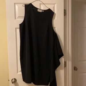Black knee length dress